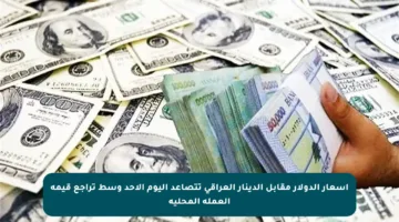 أسعار الدولار مقابل الدينار العراقي تتصاعد اليوم الأحد وسط تراجع قيمة العملة المحلية